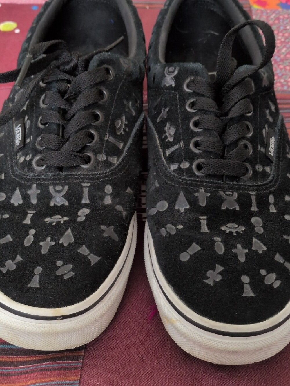 Vans Black Suede Low-Top Sneakers Area 66 Alien - Picture 2 of 8